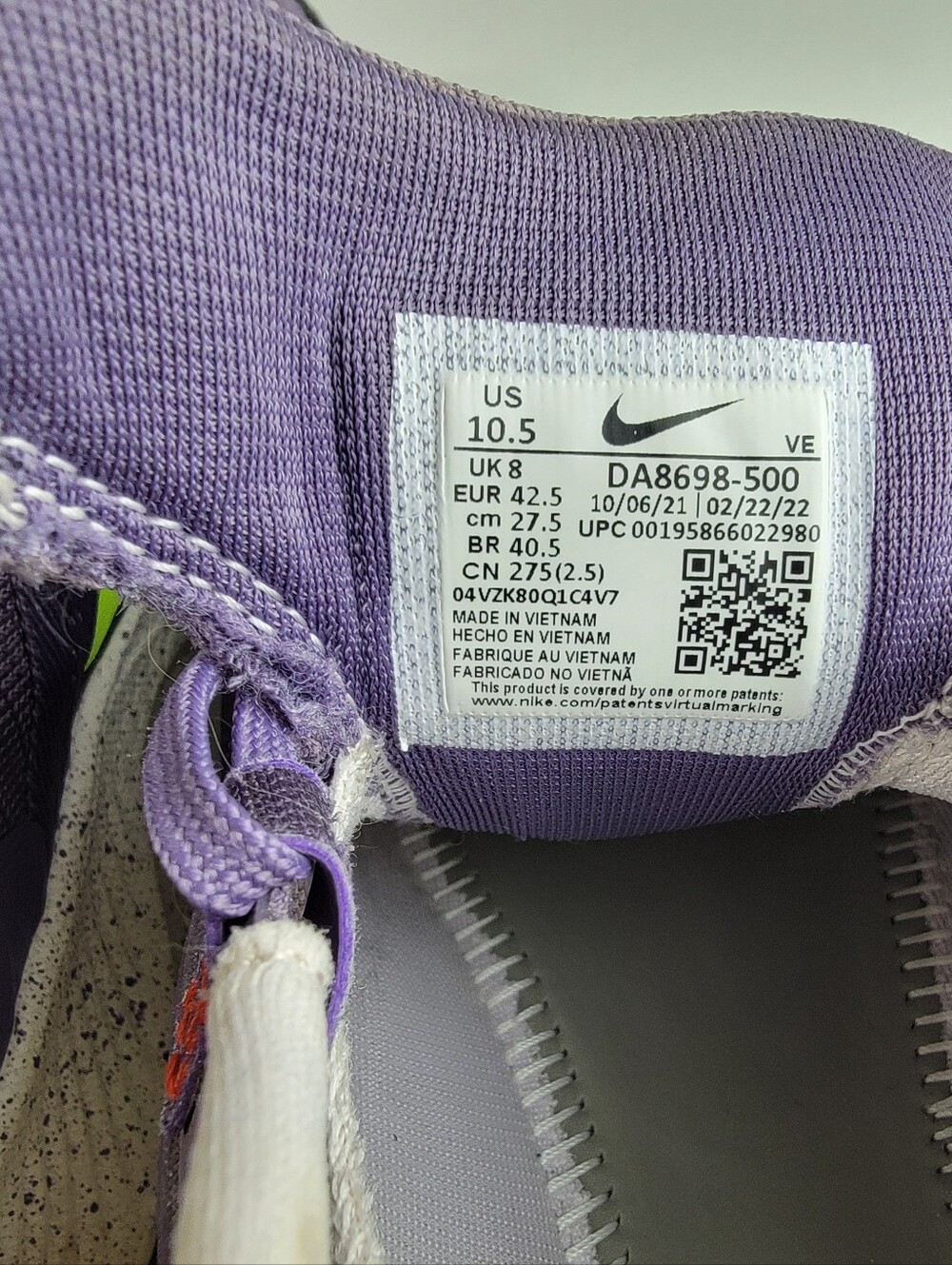 Nike Pegasus Trail 3 Canyon Purple Volt (DA8698-500) Women's Size 10.5 Running - Picture 4 of 11